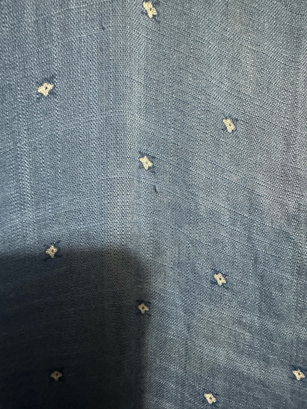 American Eagle Raw Fray Light Blue Patterned Duster Kimono One Size - Picture 8 of 9